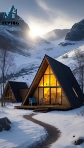 Casa Prefabricada Moderna con Estructura de Acero en Forma de A, Cabaña Modular Pequeña de Instalación Rápida para Acampar y Vivir en la Costa - Product Image 4