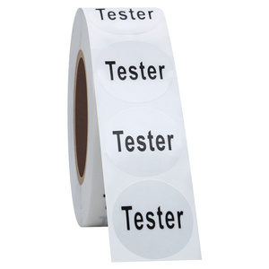 Hybsk 20Mm Vòng Trong Suốt Mỹ Phẩm <span class=keywords><strong>Tester</strong></span> Nhãn Tổng Số 500 Dính Dán Mỗi Cuộn - Product Image 4