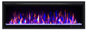 Cheminées électriques modernes <span class=keywords><strong>avec</strong></span> chaleur pour chambre à coucher, 42''50''60''72'' 1500W, <span class=keywords><strong>flamme</strong></span> artificielle de bois - Product Image 5