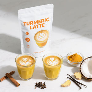 Forfait personnalisé Curcuma Latte Mélange Café Boisson Curcuma Poudre Lait Doré Curcuma Latte - Product Image 2