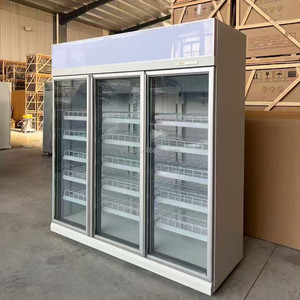 Refrigerador de Bebidas <span class=keywords><strong>Coca</strong></span>-Cola de Doble Puerta Transparente con Iluminación, Tipo Chiller de Montaje Superior - Product Image 4