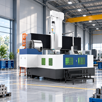 Centre d'usinage CNC à portique horizontal 3 axes haute rigidité, machine de fraisage et d'alésage robuste pour grandes pièces métalliques