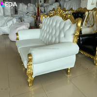 LEDA Vente spéciale à durée limitée Chaises d'amour de style baroque, canapé deux places, canapé de mariage