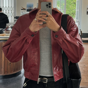 Giacca <span class=keywords><strong>di</strong></span> alta qualità con Zip up Boxy Fit corta impermeabile alla moda uomo vestiti in tinta unita giacca <span class=keywords><strong>di</strong></span> <span class=keywords><strong>pelle</strong></span> produttori per <span class=keywords><strong>abiti</strong></span> personalizzati - Product Image 2