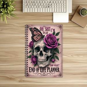 สมุดบันทึกแบบสันเกลียวสำหรับวางแผนการใช้ชีวิต วางแผนการสิ้นสุดชีวิต พร้อมแบบฟอร์มคำแนะนำ บันทึกความปรารถนาสุดท้าย บันทึกมรดก ของขวัญ ขนาด A4 ปรับแต่งได้ - Product Image 4