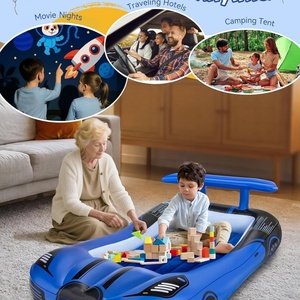 PVC Inflatable Travel Bed 81*45*22.4 Inch Air <b>Mattress</b> with Carry Bag <b>Portable</b> Toddler for Kids Indoor and Outdoor Camping - Product Image 6