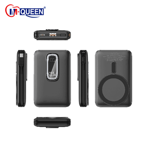 แบตสำรองแม่เหล็กไร้สายขนาดเล็ก 20000mAh ช่องเสียบ Type C รองรับ Pd22.5W สำหรับนาฬิกา หูฟัง พร้อมขาตั้งโลหะพับได้ในตัว มีสายชาร์จในตัว - Product Image 3