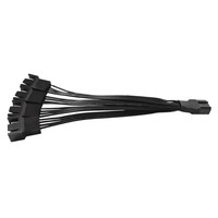 Câble de ventilateur d'ordinateur 4p Un point quatre HUB 1 vers 4 voies Interface Carte mère Connecteur PWM 4 broches Câble d'extension de ventilateur de refroidissement