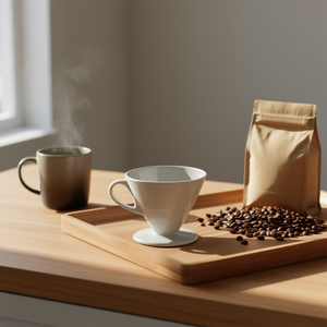 Mnj Coffee Funnel, porta filtro per caffè a goccia da 12 tazze, per la preparazione del caffè a goccia - Product Image 1