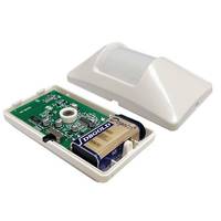 Détecteur de mouvement infrarouge PIR sans fil portable blanc en ABS, code d'apprentissage, portée 50M, installation facile pour alarme domestique