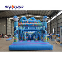 Glissière d'eau gonflable Offres Spéciales de dauphin Glissière d'eau gonflable géante bon marché Piscine Thème de la mer Glissières gonflables de 18m