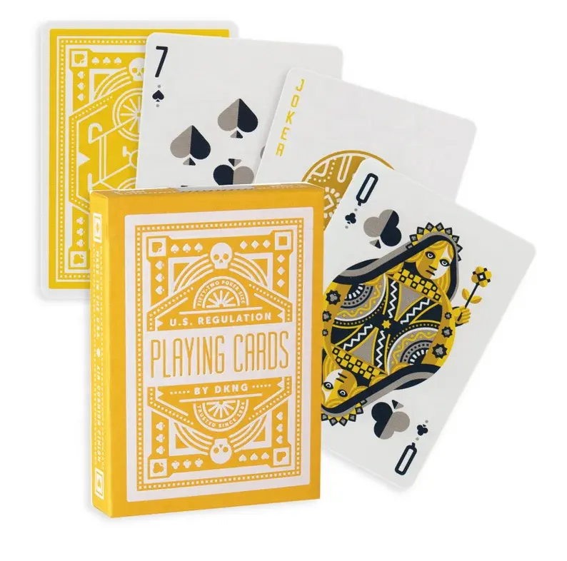 Chinese Printer Custom Logo Blank Printer Plastic Royal Angel Gold Playing Cards Poker