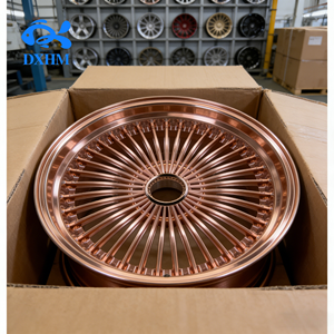 Rines Forjados de 20 Pulgadas 5x114.3 5x112 en Oro Rosa Pulido con Diseño de Rayos, Rin Personalizado Premium para Autos Clásicos BMW y Rolls <span class=keywords><strong>Royce</strong></span> - Product Image 5