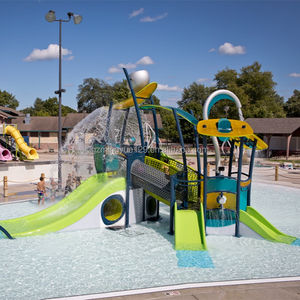 <span class=keywords><strong>Spa</strong></span> Interactive Splash Pad <span class=keywords><strong>Aqua</strong></span> Play Pulvérisation Toboggan avec Seaux Basculants pour Parc à Thème Enfants - Product Image 6