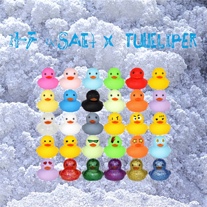 6 Renkli Simli Lastik Ördek Oyuncak - Yüzen Ördek Oyuncak - Banyo Ördeği - Çevre Dostu Oyuncak Ördek - Akış Suyu Çocuk Oyuncağı - Product Image 6