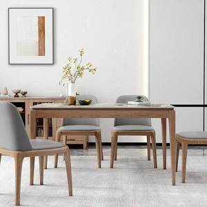 Sang trọng bàn ăn thiết lập với ghế cho nhà bếp khách sạn hoặc trường học phòng ăn đồ nội thất - Product Image 5