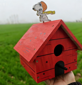 Nuevo Nido para Pájaros Comestibles Pequeños Transfronterizo Flying Ace, Jaula de Madera en Forma de Casa para Aves, Regalo - Product Image 5