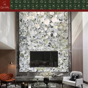 Marmo <span class=keywords><strong>Verde</strong></span> Smeraldo GOLDKING per Scale, Piani di Lavoro, Pavimenti, Pareti, Hall, Hotel, Ville - Lastre Grandi per Progetti di Grandi Dimensioni - Product Image 2