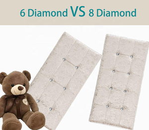 Nhà Máy Bán buôn tùy chỉnh Trắng nghiền nhung gấp lưu trữ Ottoman & Phân phòng khách sofa Ottoman băng ghế dự bị footstool - Product Image 4