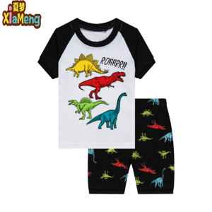 2025 all'ingrosso 100% <span class=keywords><strong>pigiama</strong></span> di cotone per bambini manica corta per bambini <span class=keywords><strong>pigiama</strong></span> Set per ragazzi - Product Image 5