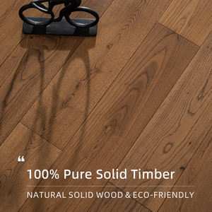 Plancher en bois de teck massif 18 mm Chauffage par le sol Clic sans colle Sans poutre Moderne Écologique Utilisation intérieure - Product Image 2