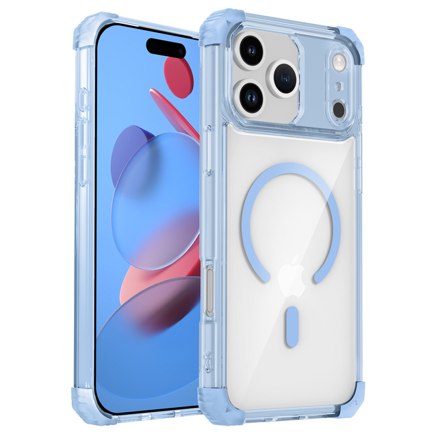 Clear TPU+PC Magnetic Shockproof Phone Case Strong Magnets for Wireless Charging for 11-17 Pro Max for S21-25 Ultra/Plus