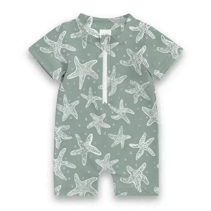 2024 livraison rapide bambou Viscose doux bébé une pièce pyjamas pour nouveau-nés dessins imprimés personnalisés barboteuse