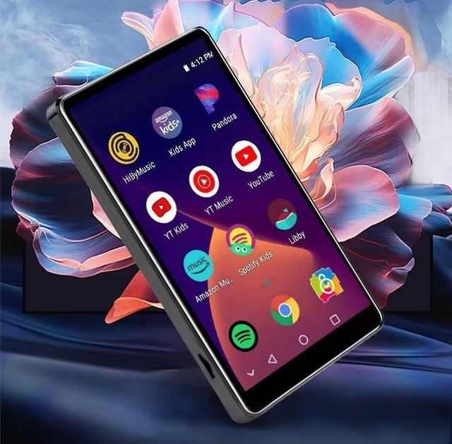 Android Smart 4-Inch 2.5/5G WIFI BT MP3/MP4/MP5 Player Touch Screen Video Playback E-Book Apps Phone Features Built-In Speaker