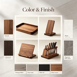 Artigianato in <span class=keywords><strong>Legno</strong></span> Personalizzato per Forma, Dimensione, Materiale, Colore, Logo, Confezione, Decorazione Superficiale, Struttura, Funzione in Grigio Caldo e Bianco - Product Image 4