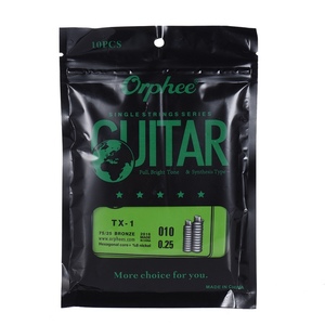 10 Stück <span class=keywords><strong>Orphee</strong></span> TX-1 Einzelsaiten-Ersatz für Akustik-Folk-Gitarre, 1. E-Saite (.010) - Product Image 3