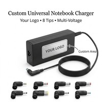 Chargeur pour ordinateur portable THEONE 45W, adaptateur universel pour ordinateur portable, multi-tension 15V 16V 18.5V 19V 19.5V 20V avec 8 embouts de connexion