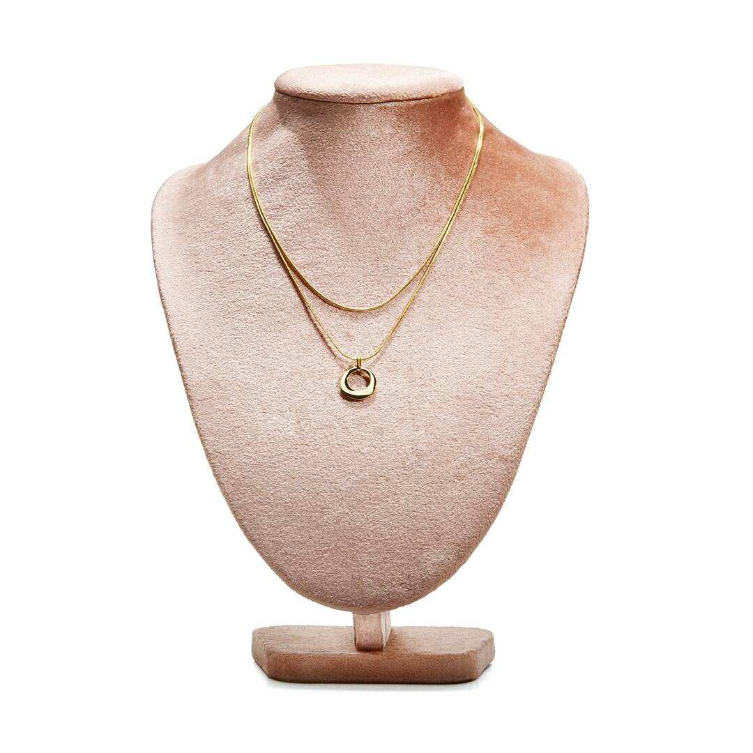 Ready to Ship Velvet Jewelry Counter Display Stand Elegant Necklace Display  Bust for Your Luxury Jewelry Container