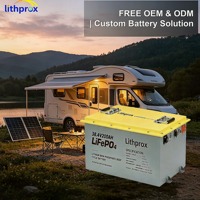 Batterie LiFePO4 rechargeable 38,4V 200Ah Grade A 6000 Deep Cycle RV Bluetooth Smart BMS M8 Terminal CE RoHS IP67 OEM ODM