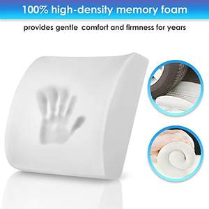 JYM تخصيص دعم قطني محمول كرسي مكتب وسيارة رغوة ذاكرة وسادة أسفل الظهر - Product Image 5