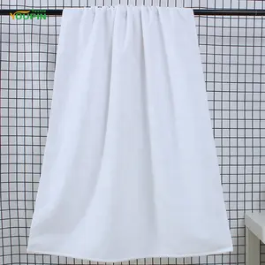 Оптовая продажа, пляжные полотенца 30 "x 60", термопереводные сублимационные полотенца из полиэстера и хлопка, белые Банные полотенца