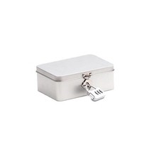 Boîte en fer blanc personnalisée anti-enfants avec verrou pour jouets tendance, boîtes à bijoux, boîtes mystères en petites séries, fabricant d'emballages en fer blanc