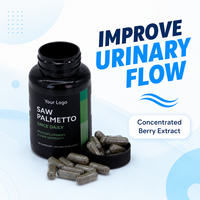 Capsules de Serenoa Repens Saw Palmetto 500 mg, bien-être de la prostate, confort des voies urinaires, équilibre androgène, complément alimentaire pour hommes