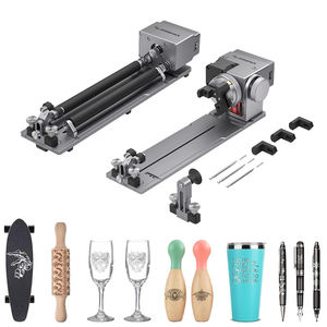 Mandrin rotatif laser Atomstack R8 <span class=keywords><strong>PRO</strong></span> pour gravure d'objets cylindriques (verre à vin, bâton de baseball, bague) - Product Image 1