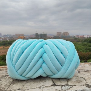 Hilados de loto, venta al por mayor, 1500g, 3cm, tubo de algodón de terciopelo corto, trenza rellena, manta tejida a mano, hilo grueso - Product Image 4