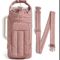 Sac à bandoulière portable E-MYWAY EMC170 en nylon pour activités sportives en extérieur, grande capacité, housse de voyage pour bouteille isotherme