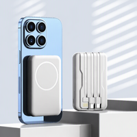 Batterie externe 10000 mAh à charge rapide, portable, magnétique, sans fil, avec affichage numérique, USB Type-C, logo personnalisé, pour utilisation en extérieur