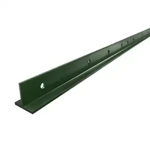 चीनी आपूर्तिकर्ता 6 फुट हरे रंग काले रंग चित्रित पाउडर लेपित स्टील टी बाड़ पोस्ट के लिए लकड़ी बाड़