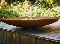Debout libre En Acier Corten Brasero Foyer En Métal, En Acier Corten Fire Burner Pot Bol D'eau