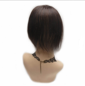 Peluca de Cabello Humano con Clip de 7 Pulgadas, Corta y Lisa, Ligera, Transpirable, de Aspecto Natural, con Peines Interiores Premium Hechos a Mano - Product Image 3