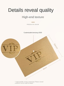 Nhỏ Phong bì Thẻ quà tặng trường hợp tùy chỉnh VIP thẻ túi cao cấp thành viên Thẻ quà tặng giấy chứng nhận trường hợp giấy bìa nóng - Product Image 4