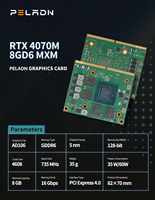 Prix de gros GPU Geforce RTX 4050M 6 Go 96 bits Carte vidéo MXM RTX 4060M 4070M GDDR6 128 bits Carte graphique de jeu MXM