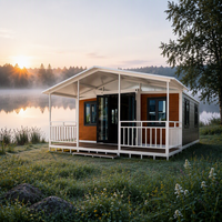 Maison conteneur pliable Jiezhu à double aile extensible, épaissie et respirante, avec chambre et salle de bain pour usage en dortoir