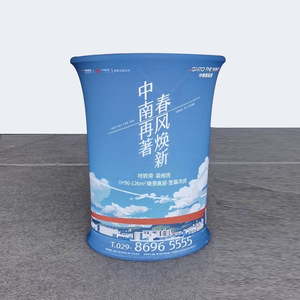 Portable Lightweight Pop up Promotion Counter <b>Table</b> with LED Light Dye Sublimation Printing - Product Image 1