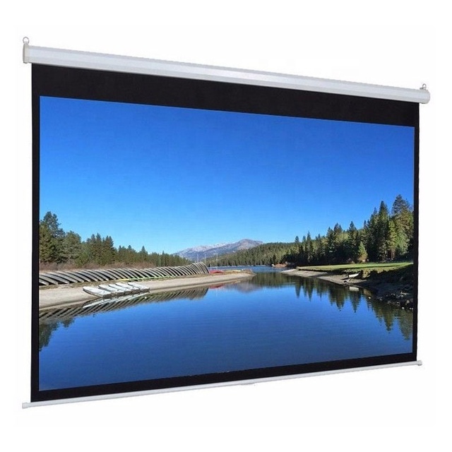 Touyinger 4k 100 120 150 200 Inch 16:9 4:3 Home Theater Electric Projection Screens Motorized Projector Screen Projector