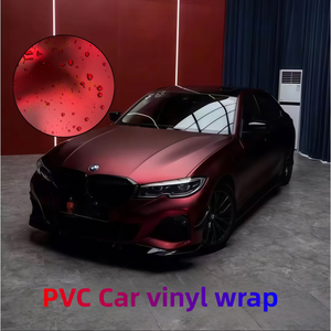 Vinilo Adhesivo para Autos, Super Mate, Cromado, Rojo Romanée Metálico, Rollo de Vinilo para Envolver Autos - Product Image 1